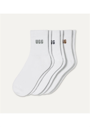 Quinlin Logo Quarter 3 pack socks Stormy Blue/Chestnut/Shaded Clover UGG
